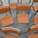 17 chrome metal bistro chairs from the 70s