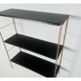String shelf with twisted golden frame