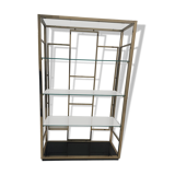 70s golden metal shelf