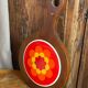 Plateau, wooden and ceramic chopping board, 1970s