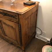 Former Louis XV cherry buffet says 2 doors era at the very beginning of the 19th century