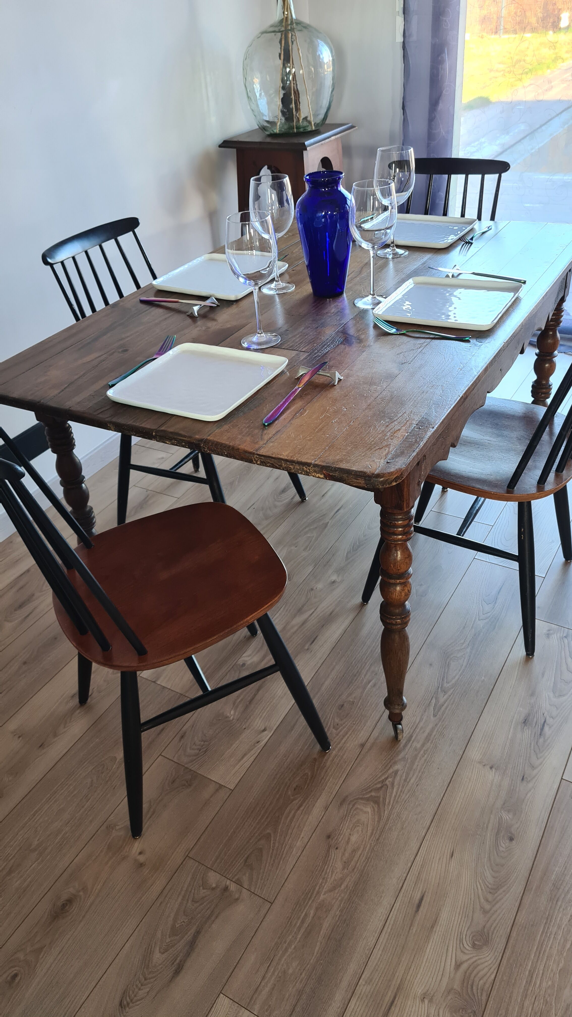 Table de ferme anglaise du XIXème