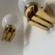 Opaline brass wall lights from the 1970s.