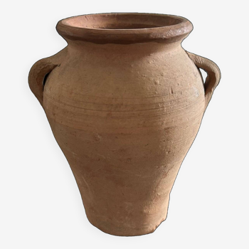 Raw terracotta jar