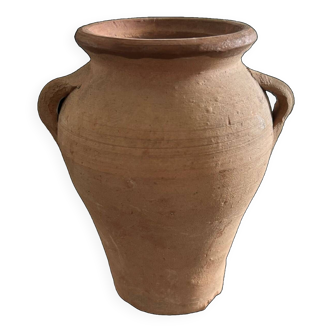 Raw terracotta jar