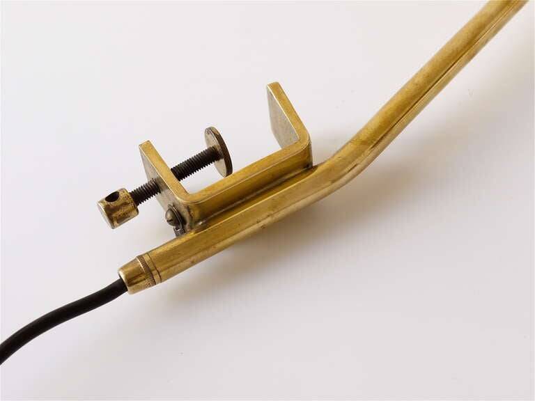 J.T. Kalmar "Style" Model Clamp Lamp Table Cone Midcentury, Vienna, 1950s