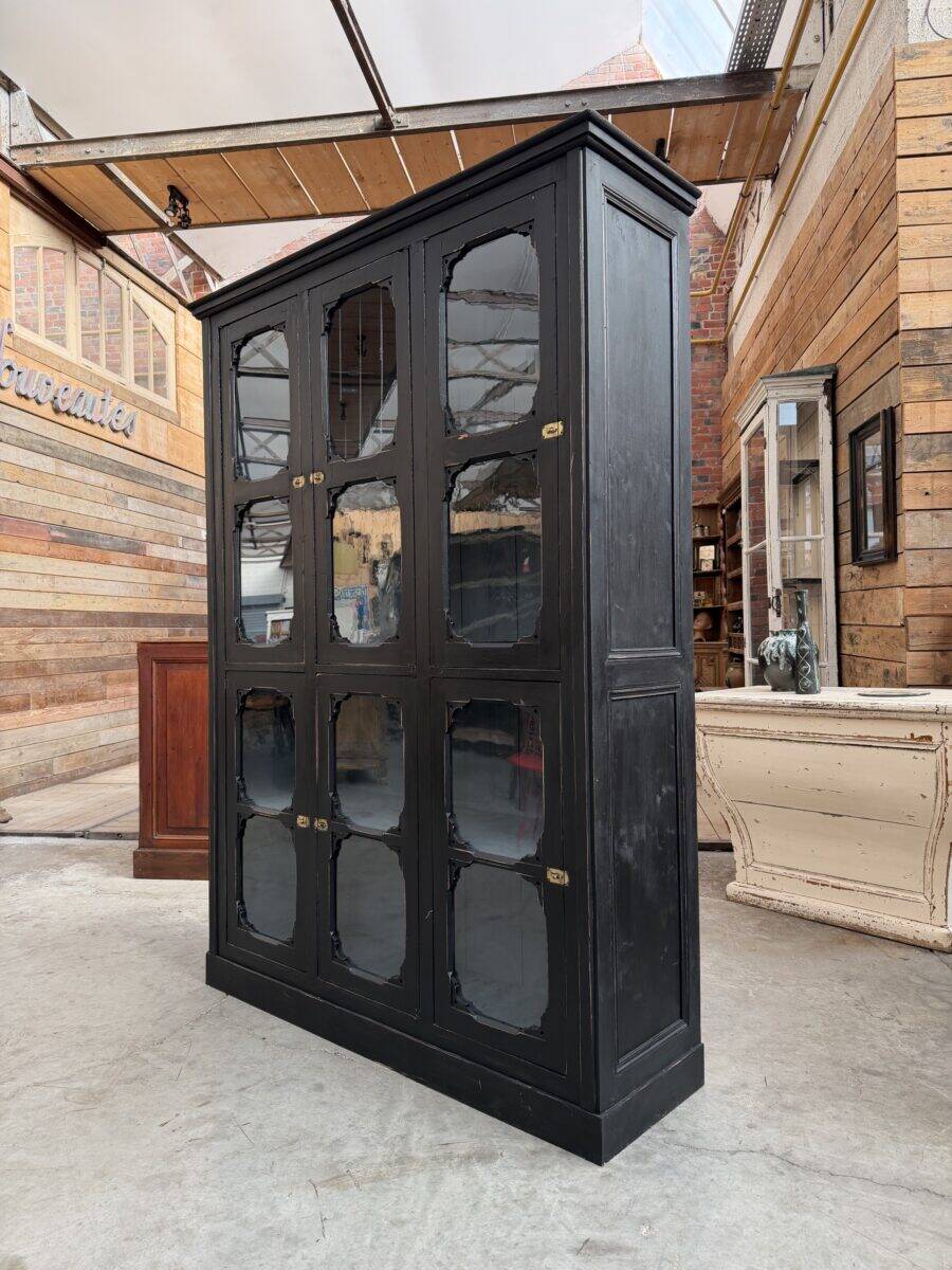 Patinated museum display case