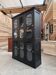 Patinated museum display case