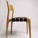Suite de 6 chaises italiennes scandinaves Gessef