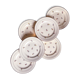6 flat plate floral salines