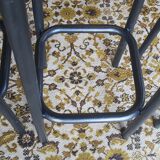 old metal-wood workshop stool