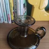 Glass paste candle holder