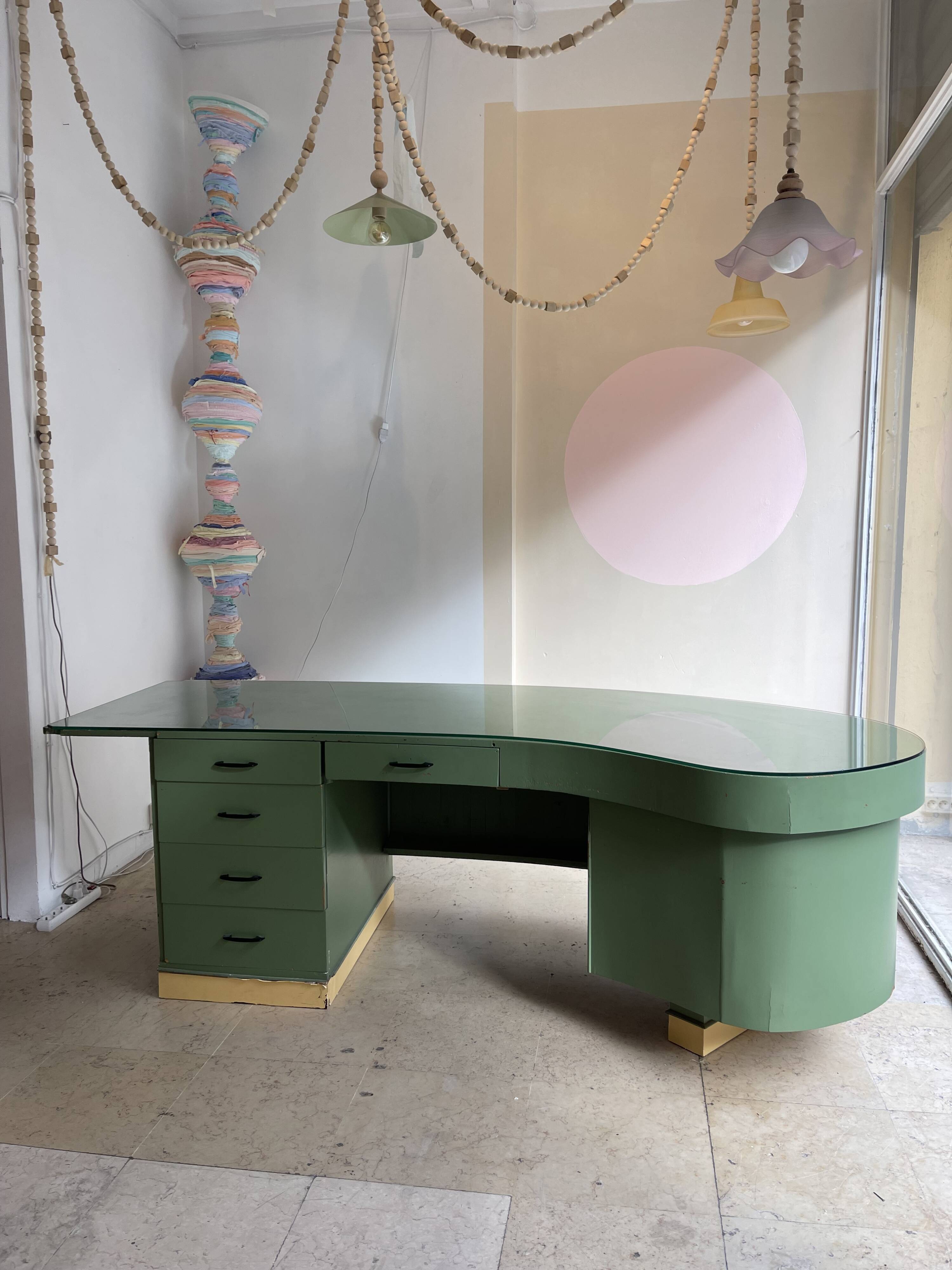 1960s desk - Unique piece - Custom made