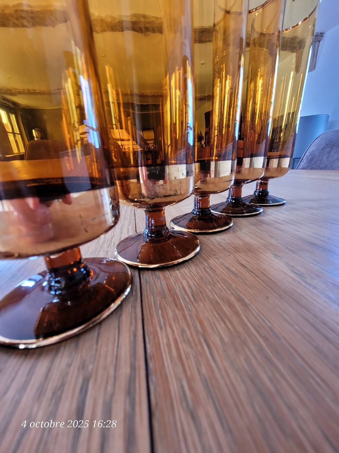 6 flûtes à champagne Vintage