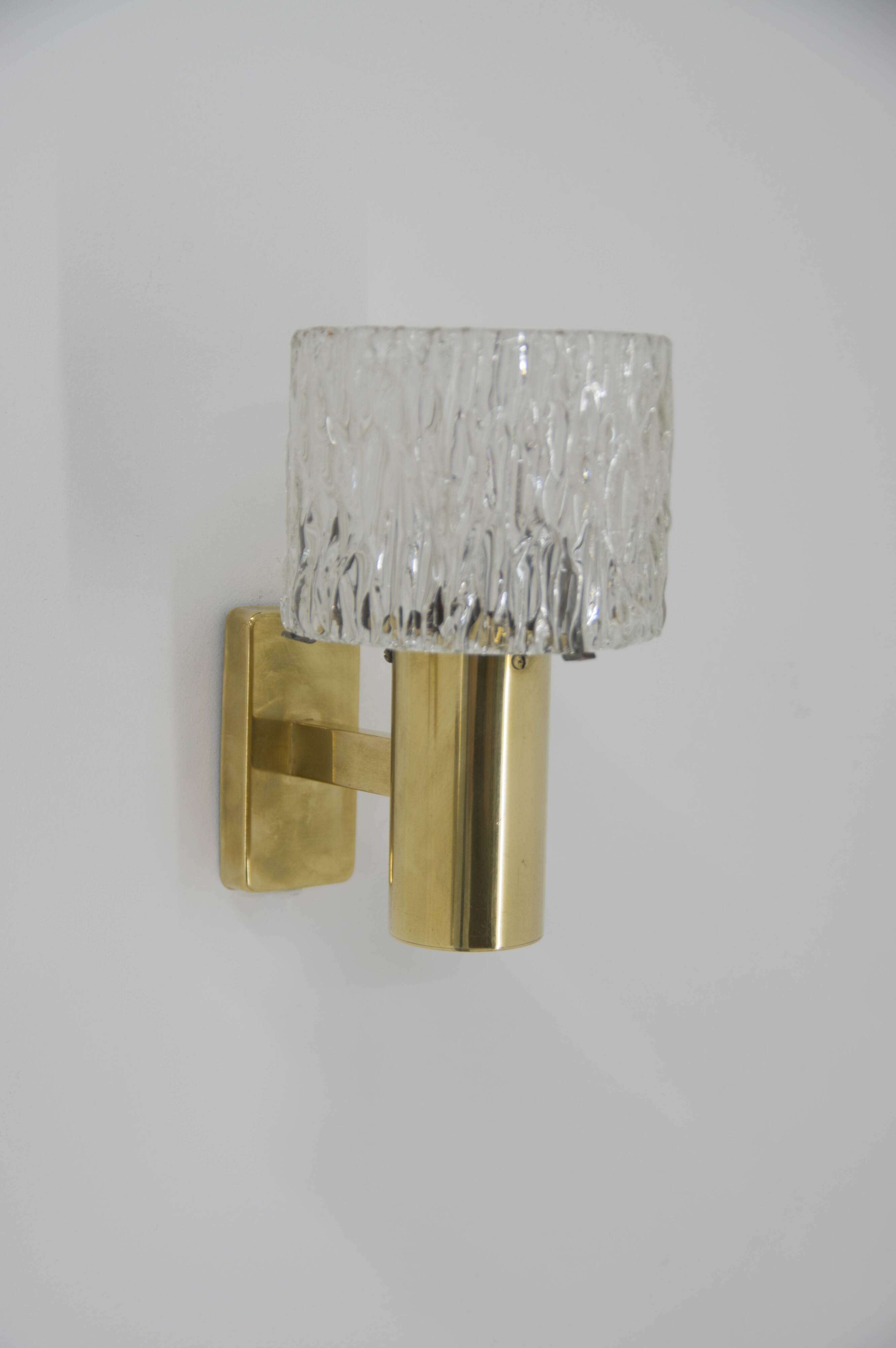 Set of pendant and two wall lights by fagerlund, 1950s