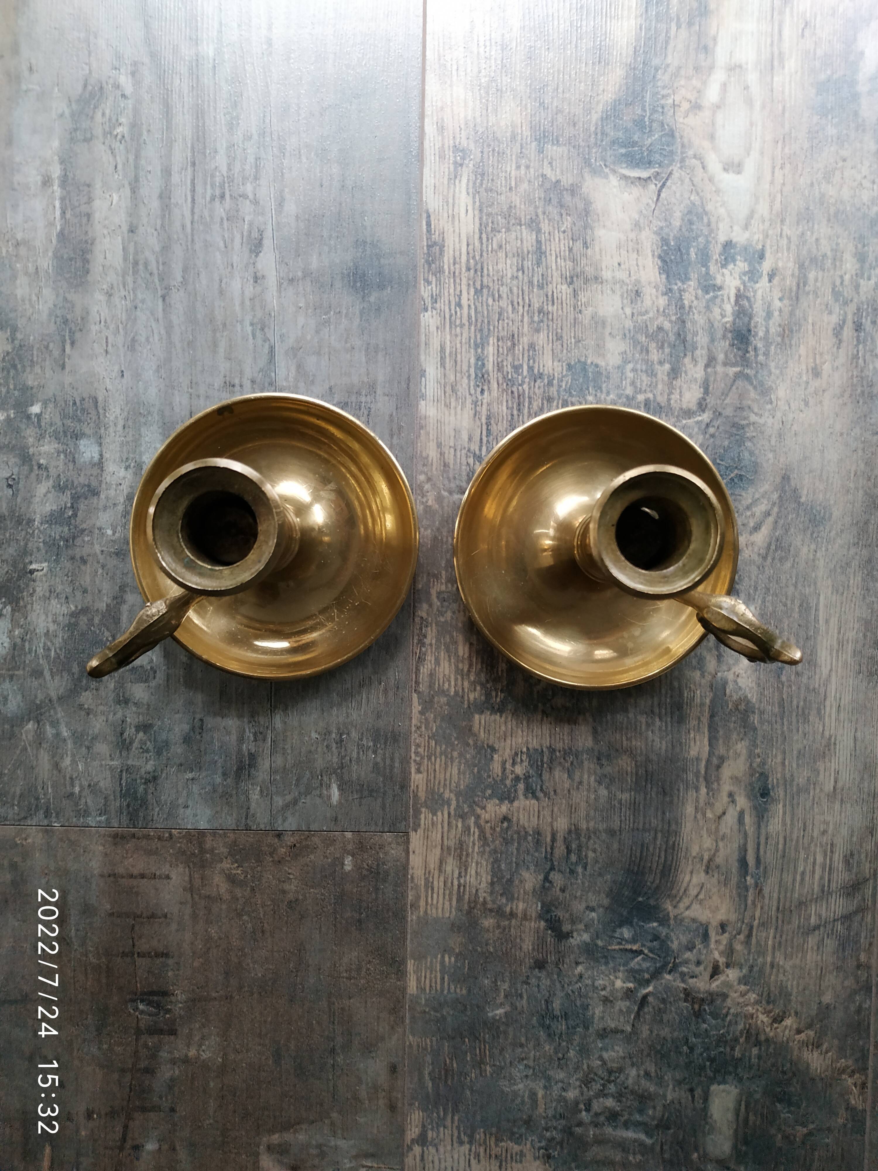 Duo of candle holders