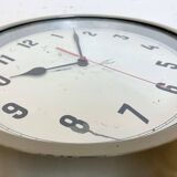 Grey Industrial Factory Wall Clock, 1950s