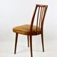 Camel Brown Natural Leather Dining Chair, 1970s