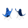 Pair of AA butterfly armchairs, 1970s