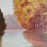 Old table oil on canvas 55x46cm