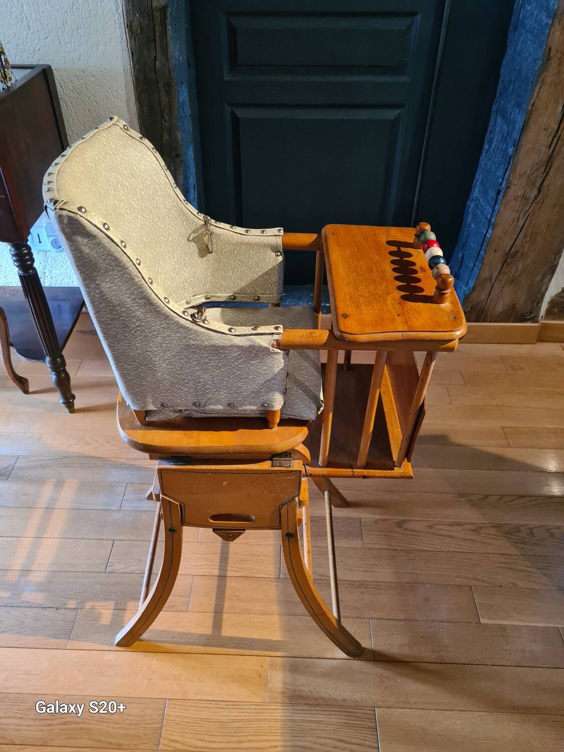 Antique baby high chair