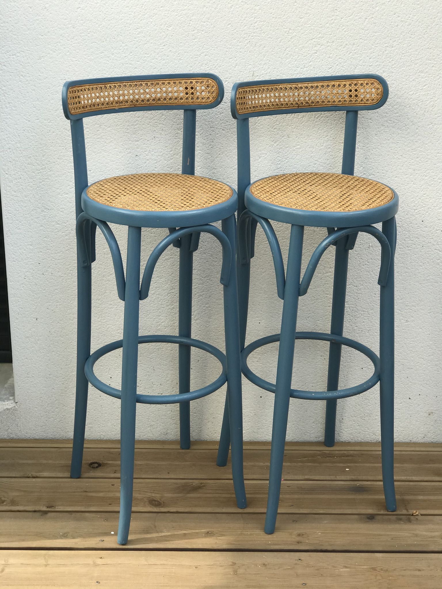 Pair of canne stools