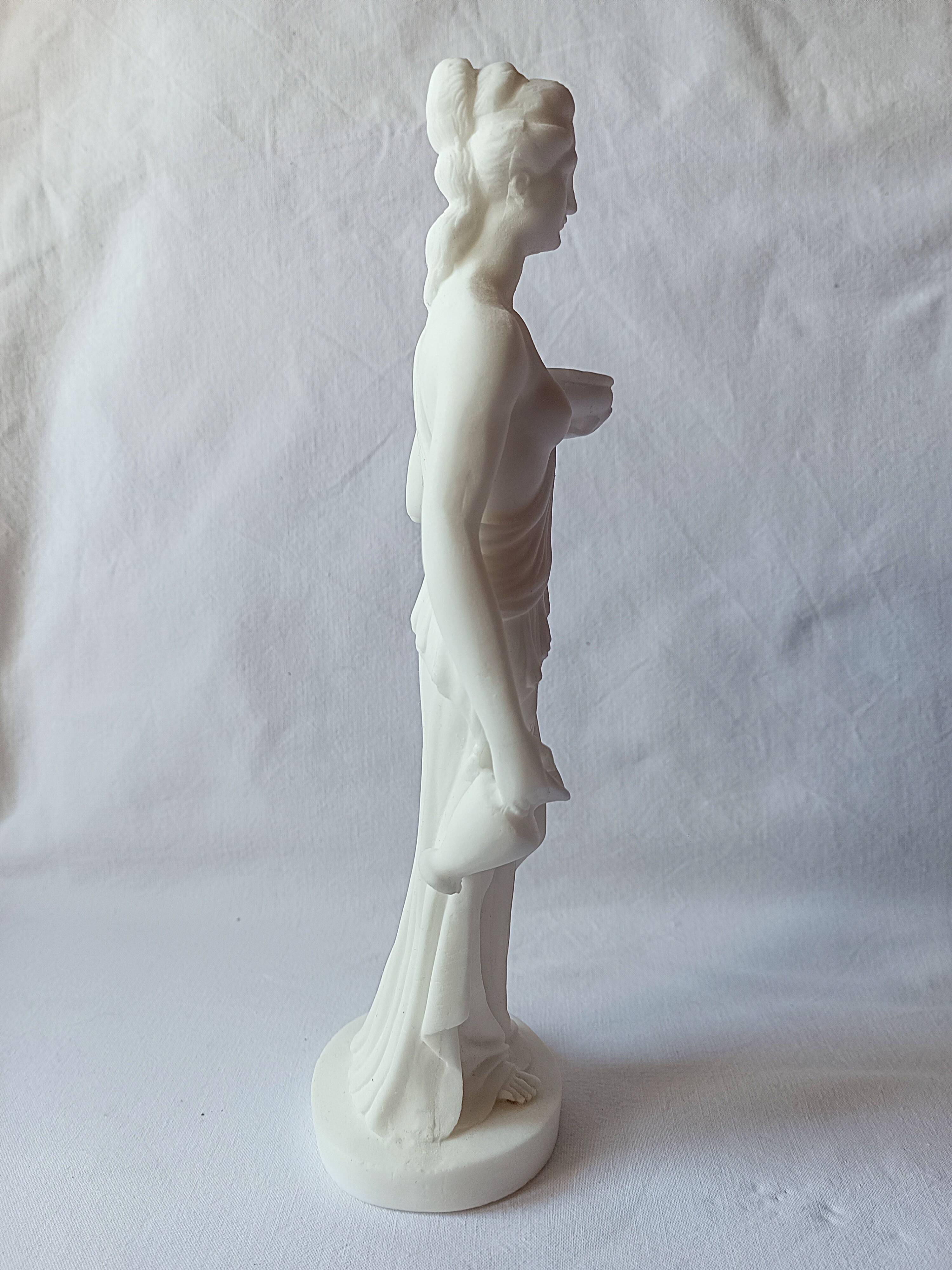 Statue sculpture Greek goddess Hebe marble