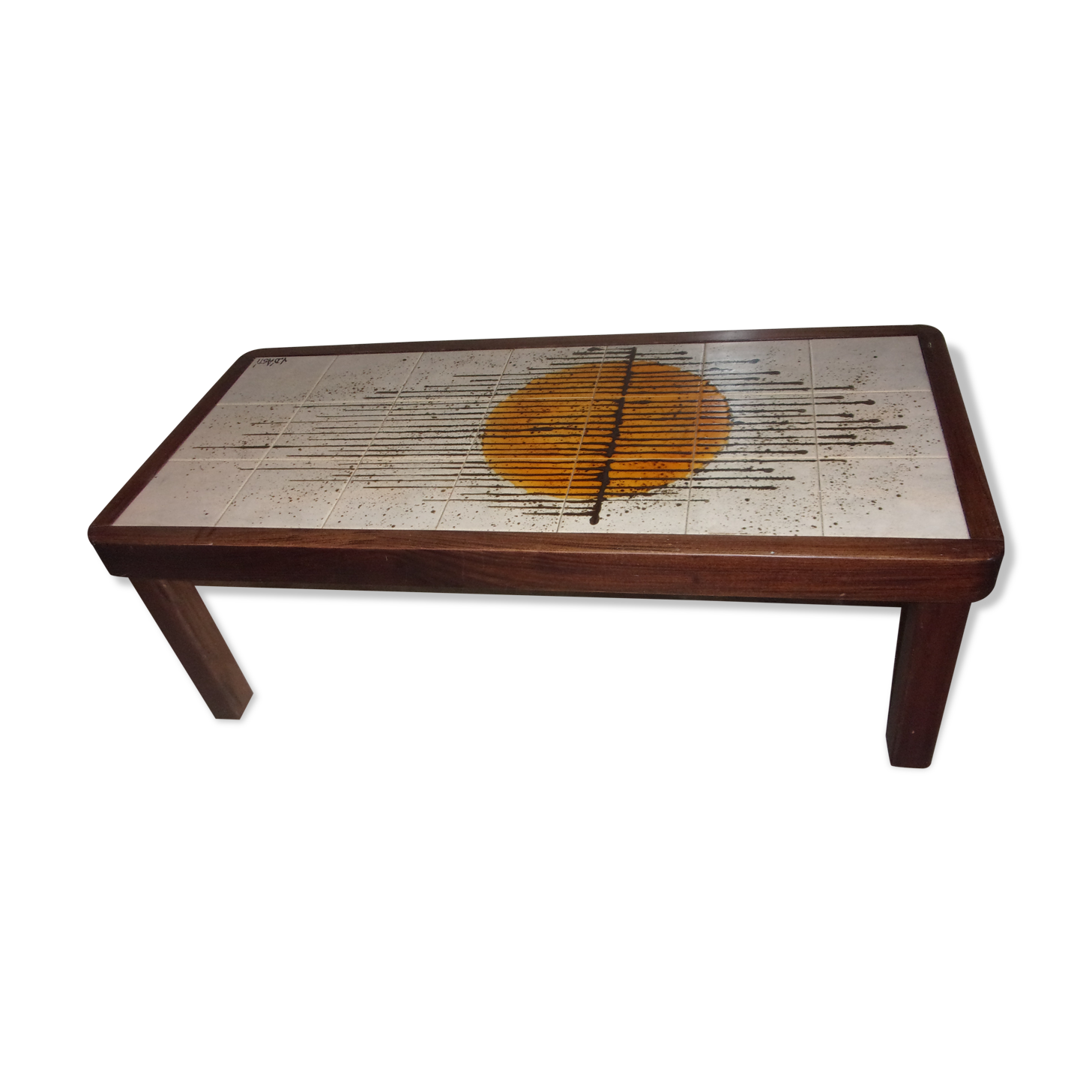 Ceramic coffee table by Jean d'Asti, 1960