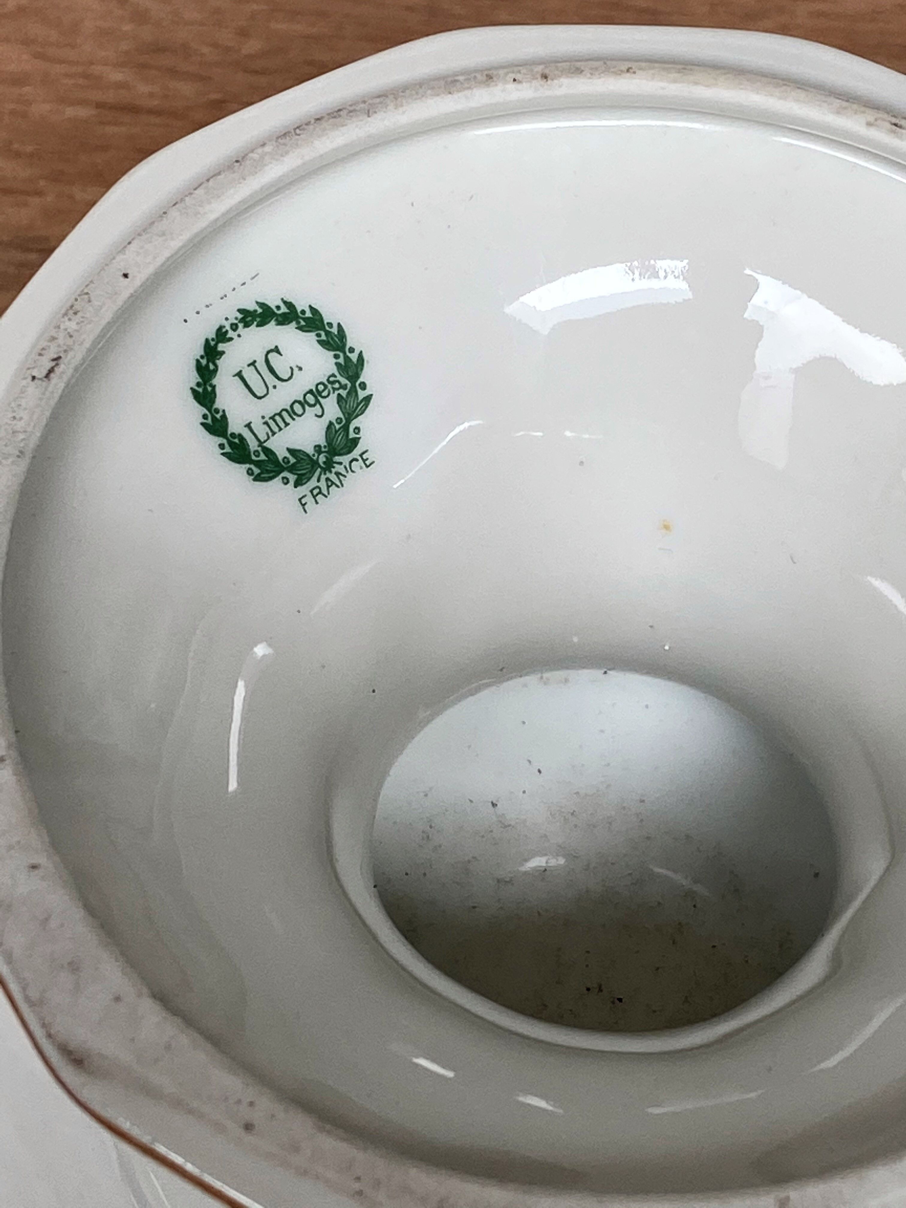 Limoges porcelain compotier