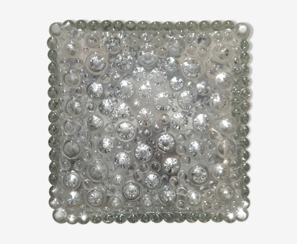 Plafonnier/applique en verre carré