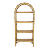 Etagère, bibliothèque en rotin