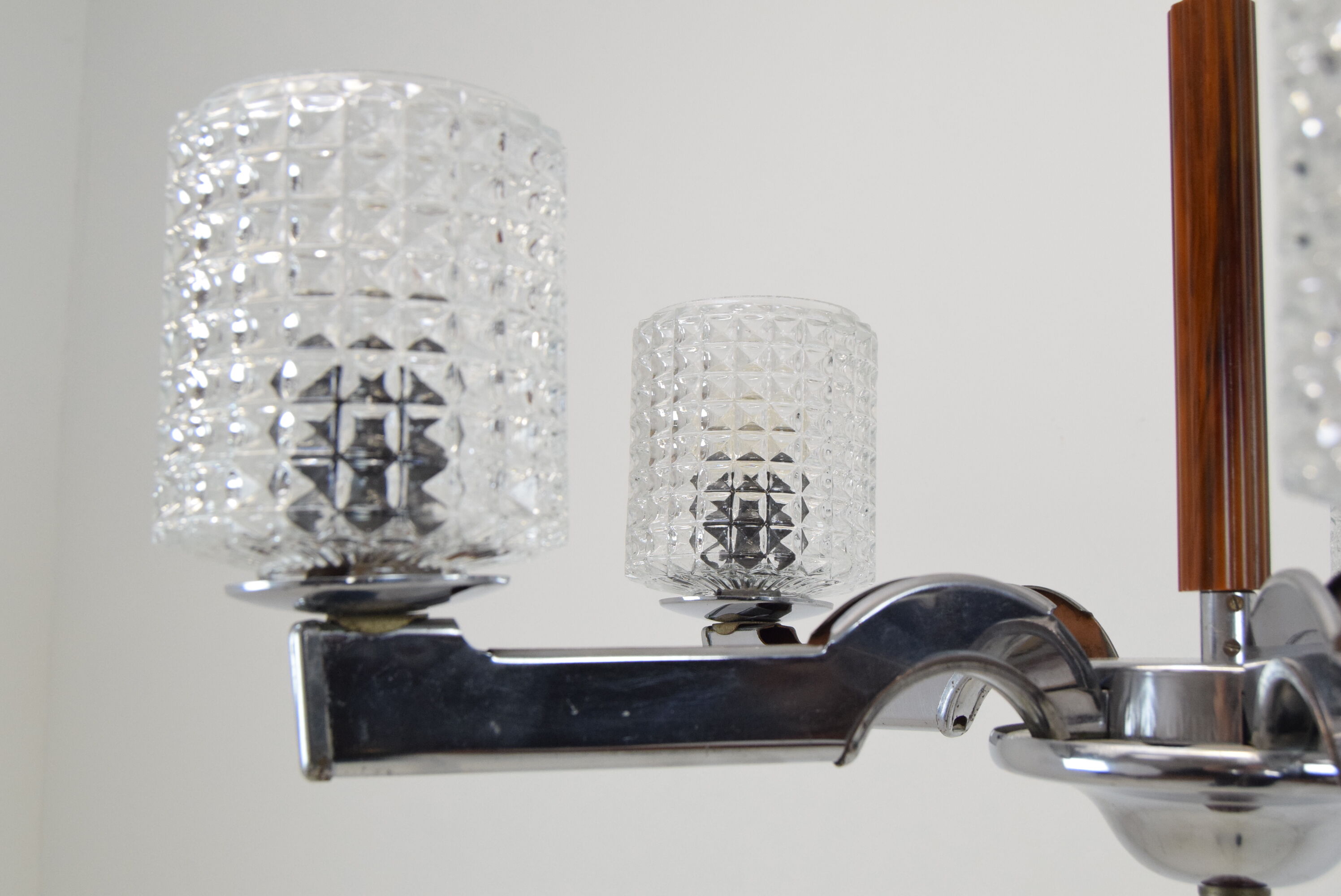 Mid-century chrome Chandelier,1960's.