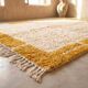 Handwoven natural wool rug, traditional craftsmanship, 150/250 cm.