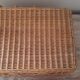 Vintage wicker suitcase