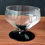 4 antique glass cups