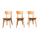 Serie de 3 chaises design g