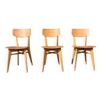 Serie de 3 chaises design g