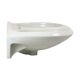 Vintage retro double sink 1970s white ceramic