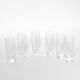 6 verres à liqueur 'Touch Glass' par Angelo Mangiarotti pour Cristalleria Colle 1991
