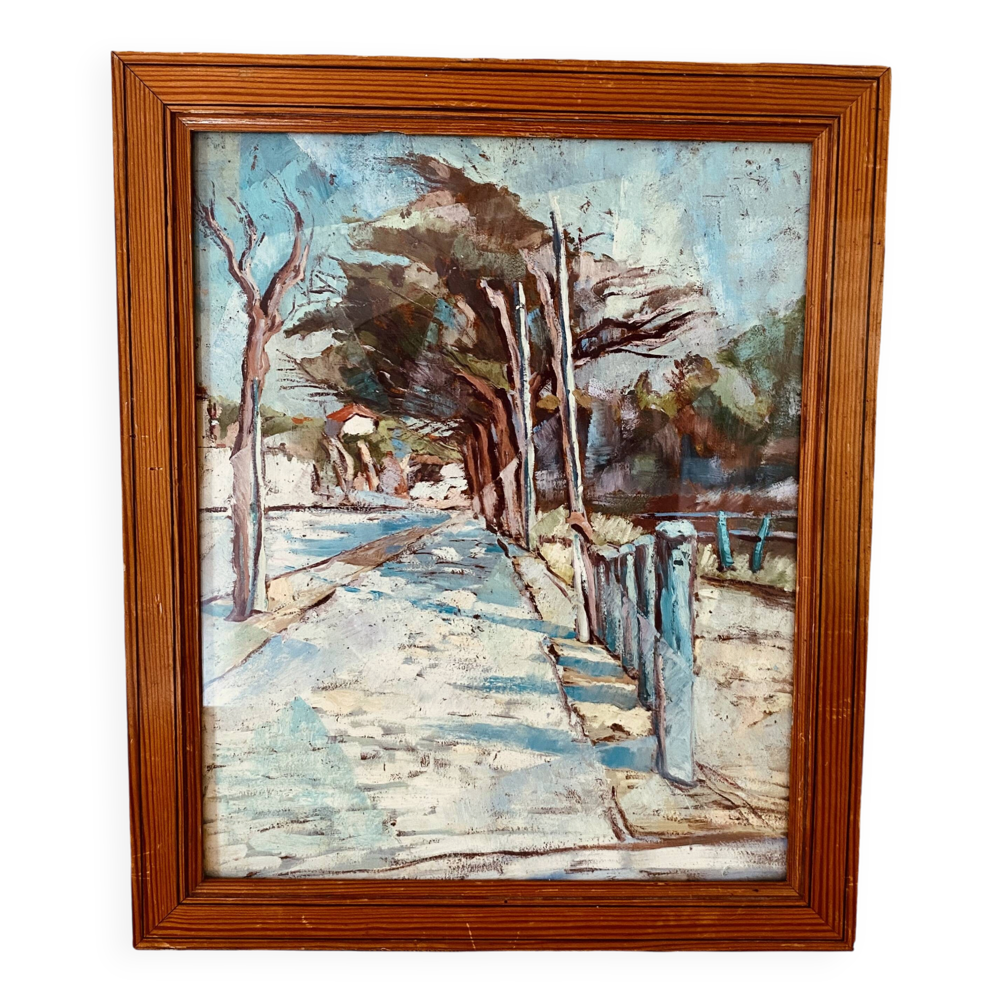 "Fawn oil" encased in glass