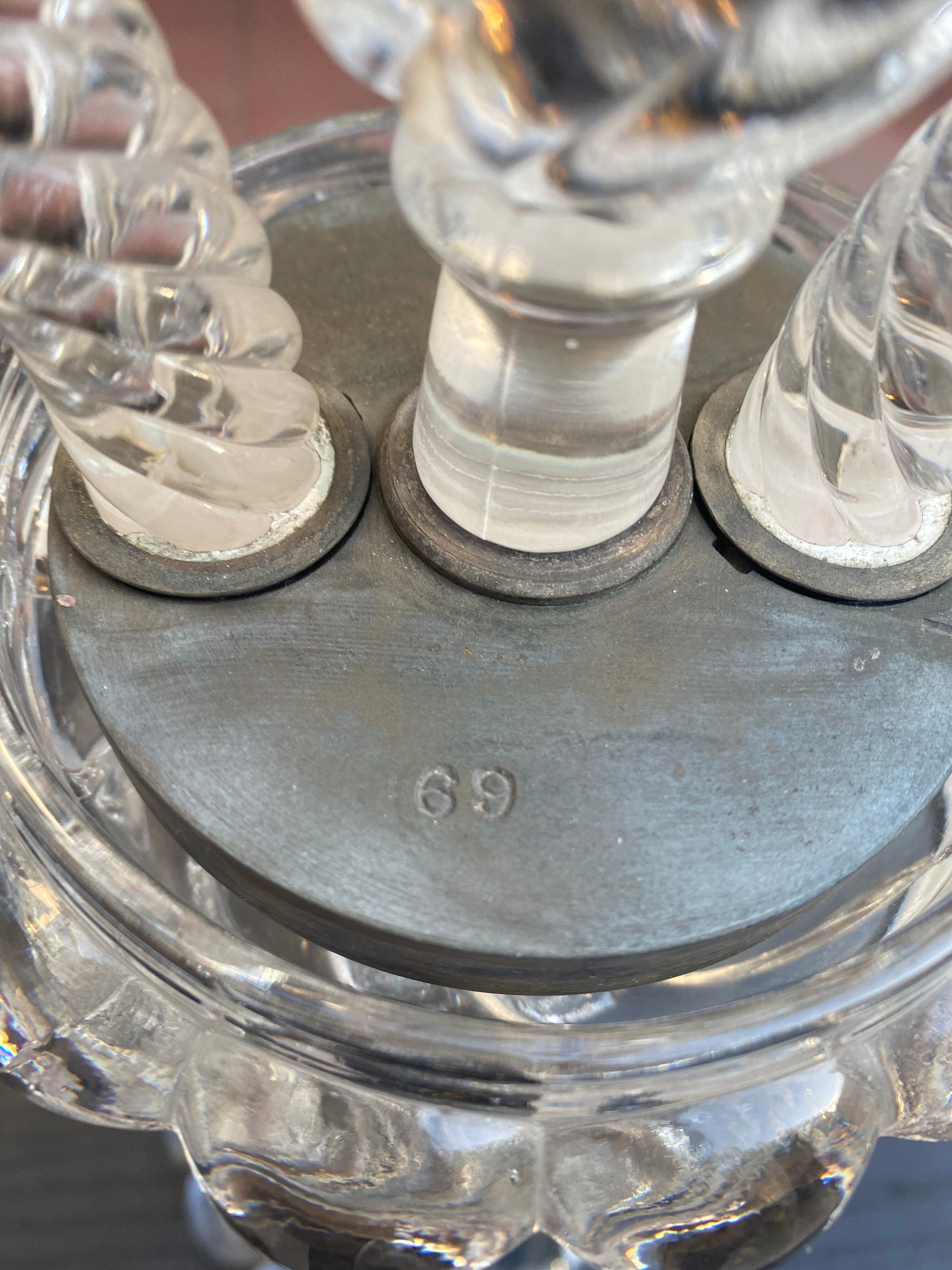 Baccarat crystal chandelier - 70s