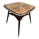 Vintage fifties wooden side table 'Art deco style'