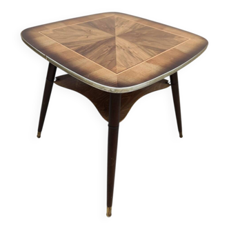 Vintage fifties wooden side table 'Art deco style'