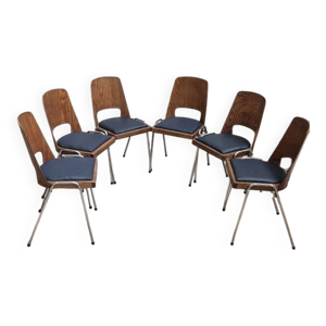 6 chaises baumann modèle