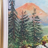 Oil on panel Roger Faure mountain landscape