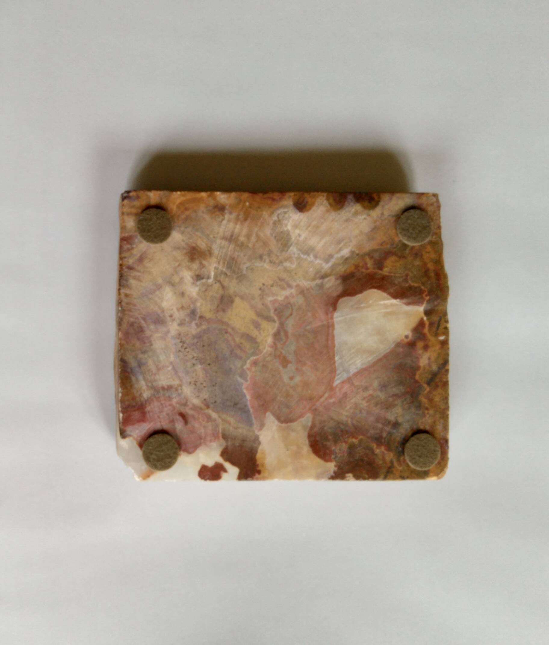 Natural onyx stone pocket emptier, 70s-80s