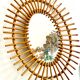 Old vintage rattan mirror 44x54cm