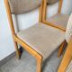 Set of 4 Scandinavian Baumann chairs in solid elm – 1970s
