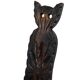 Authentic Spanish Brutalist Chair Tripod Cat Shape Solid Wood