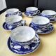 6 Japanese porcelain tea cups Dragon decoration